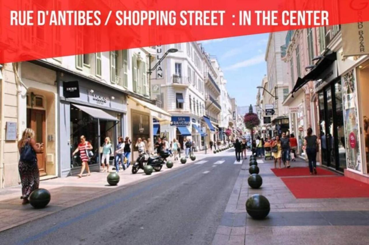 Cocoon Center - Rue D'Antibes - 200M Plage- Clim - Wifi - Unique Канни Екстер'єр фото